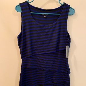 Green Envelope Los Angeles Black/Sapphire Dress